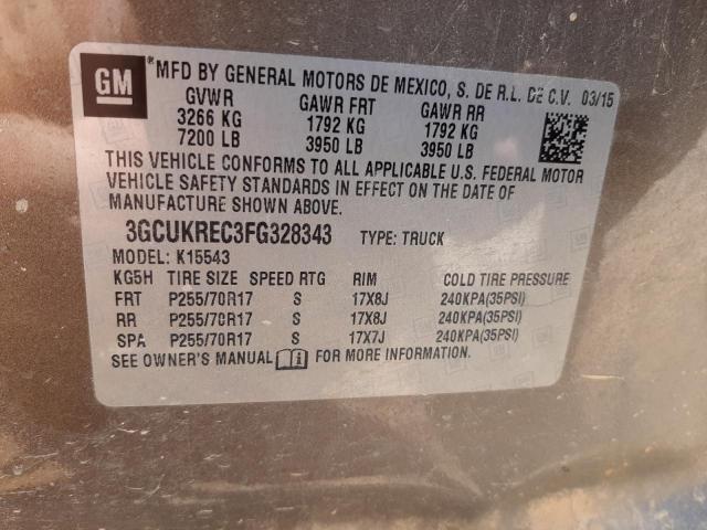 Photo 10 from auction – 2015 CHEVROLET SILVERADO with VIN 3GCUKREC3FG328343