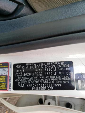 Photo 10 from auction – 2013 KIA RIO EX with VIN KNADN4A31D6227099