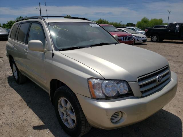 TOYOTA HIGHLANDER 2001 with VIN JTEHF21A310033530 - Photo from auction