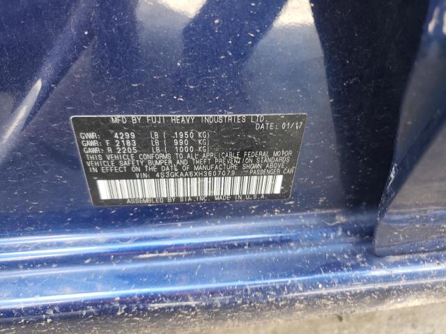 Photo 10 from auction – 2017 SUBARU IMPREZA with VIN 4S3GKAA6XH3607079
