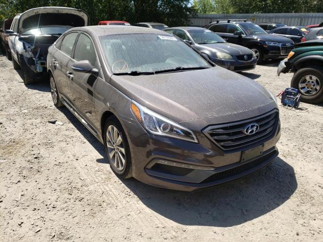 HYUNDAI SONATA SPO 2017 with VIN 5NPE34AF2HH474182 - Photo from auction