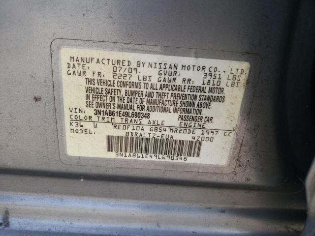 Photo 10 from auction – 2009 NISSAN SENTRA 2.0 with VIN 3N1AB61E49L690348