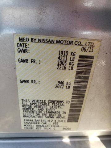 Photo 10 from auction – 2015 NISSAN ALTIMA 2.5 with VIN 1N4AL3AP3FC471341
