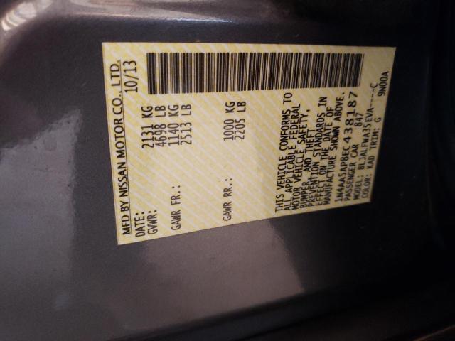 Photo 10 from auction – 2014 NISSAN MAXIMA S with VIN 1N4AA5AP8EC438187