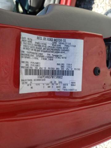 Photo 10 from auction – 2007 FORD FOCUS ZX4 with VIN 1FAFP34N37W159802