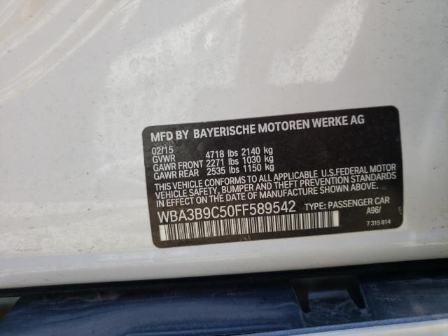 Photo 10 from auction – 2015 BMW 335 XI with VIN WBA3B9C50FF589542