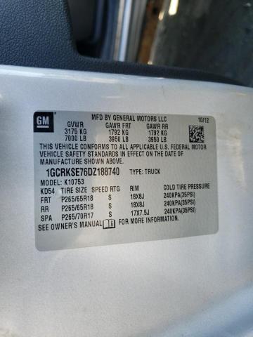 Photo 10 from auction – 2013 CHEVROLET SILVERADO with VIN 1GCRKSE76DZ188740