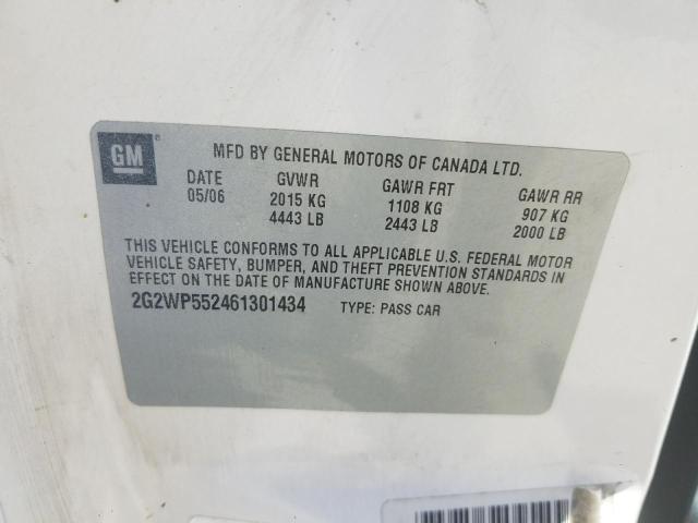 Photo 10 from auction – 2006 PONTIAC GRAND PRIX with VIN 2G2WP552461301434