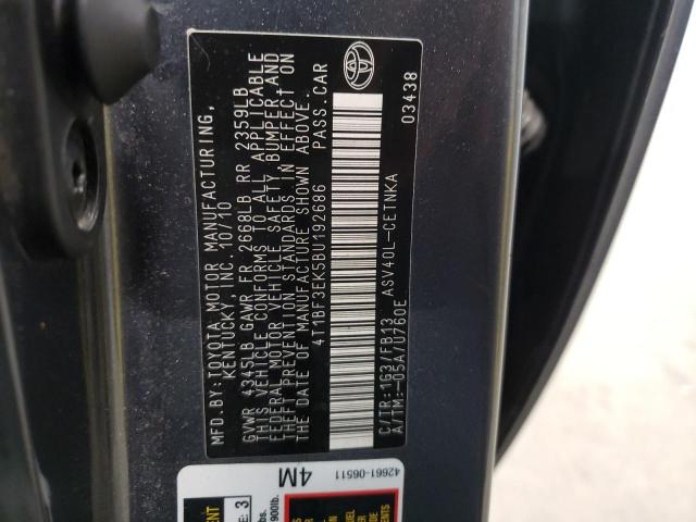 صورة رقم 10 من المزاد - 2011 TOYOTA CAMRY BASE مع VIN 4T1BF3EK5BU192686