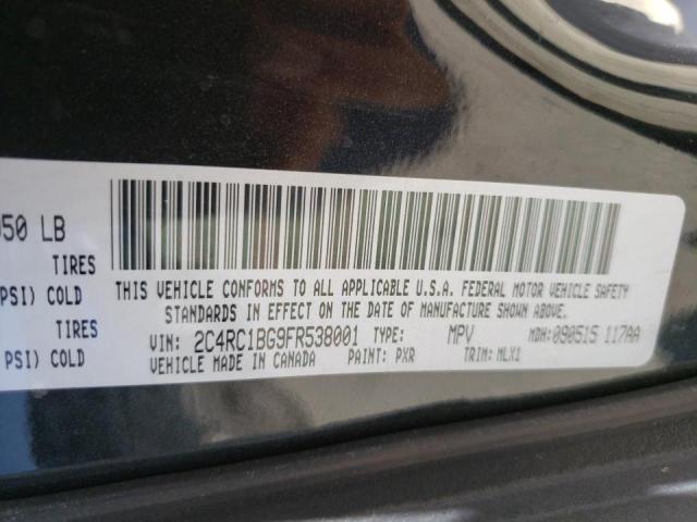Photo 10 from auction – 2015 CHRYSLER TOWN & COU with VIN 2C4RC1BG9FR538001