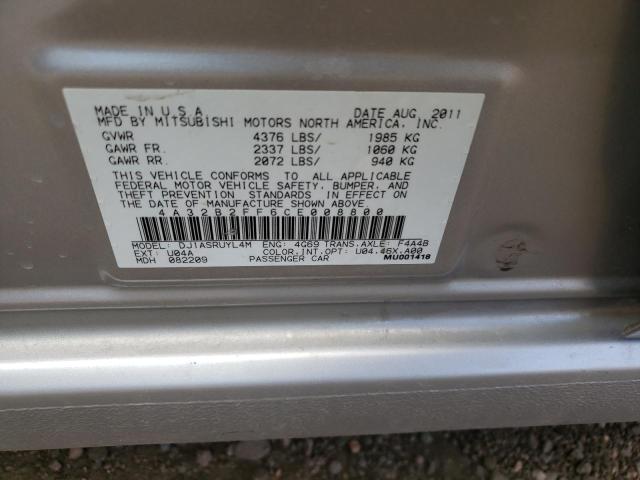 Photo 10 from auction – 2012 MITSUBISHI GALANT FE with VIN 4A32B2FF6CE008800