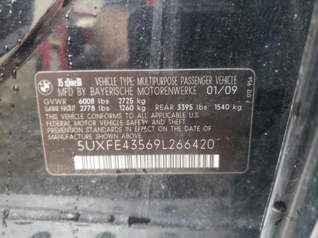 Photo 10 from auction – 2009 BMW X5 XDRIVE3 with VIN 5UXFE43569L266420
