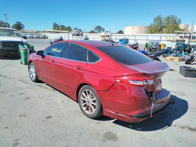 Photo 3 from auction – 2017 FORD FUSION SE with VIN 3FA6P0HD7HR299646