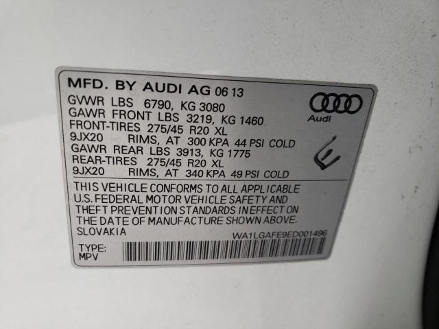 Photo 10 from auction – 2014 AUDI Q7 PREMIUM with VIN WA1LGAFE9ED001496