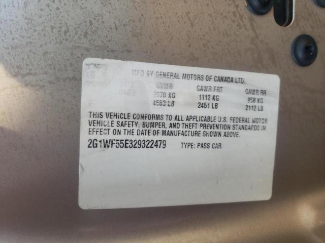 Photo 10 from auction – 2002 CHEVROLET IMPALA with VIN 2G1WF55E329322479