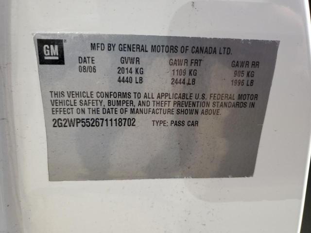 Photo 10 from auction – 2005 PONTIAC GRAND PRIX with VIN 2G2WP522151130211