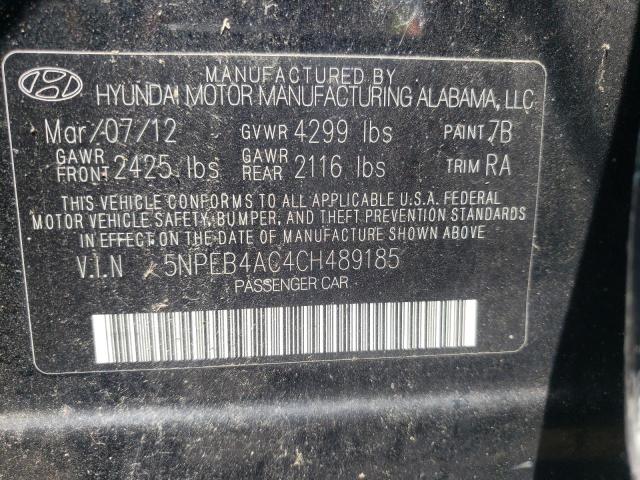 Photo 10 from auction – 2012 HYUNDAI SONATA GLS with VIN 5NPEB4AC4CH489185