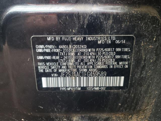Photo 10 from auction – 2015 SUBARU FORESTER 2 with VIN JF2SJAAC1FG459589