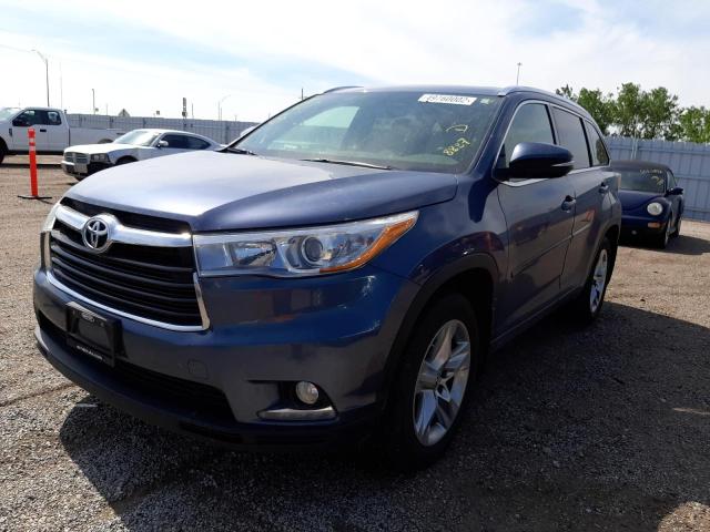 Photo 2 from auction – 2016 TOYOTA HIGHLANDER with VIN 5TDDKRFH2GS308887