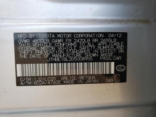 Photo 10 from auction – 2013 LEXUS GS 350 with VIN JTHBE1BL2D5008955