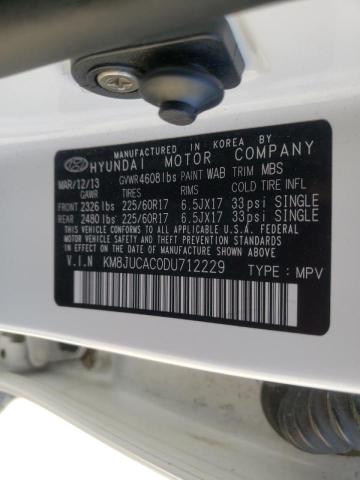 Photo 10 from auction – 2013 HYUNDAI TUCSON GLS with VIN KM8JUCAC0DU712229