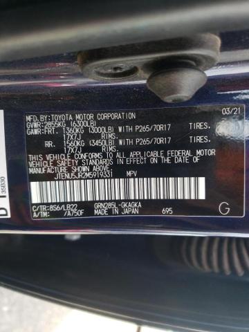 Photo 10 from auction – 2021 TOYOTA 4RUNNER SR with VIN JTENU5JR2M5919331