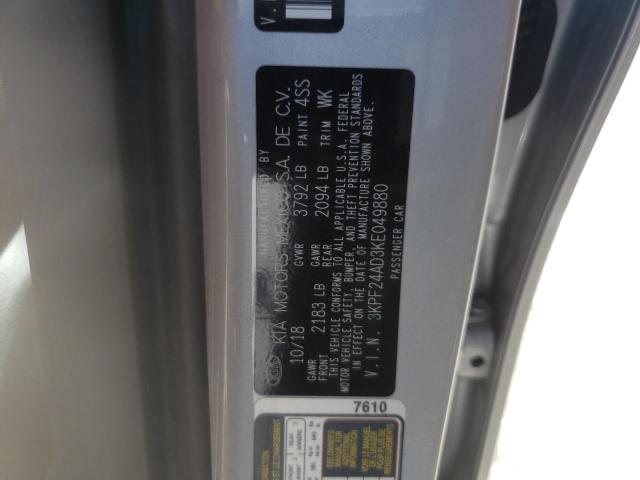 Photo 10 from auction – 2019 KIA FORTE FE with VIN 3KPF24AD3KE049880