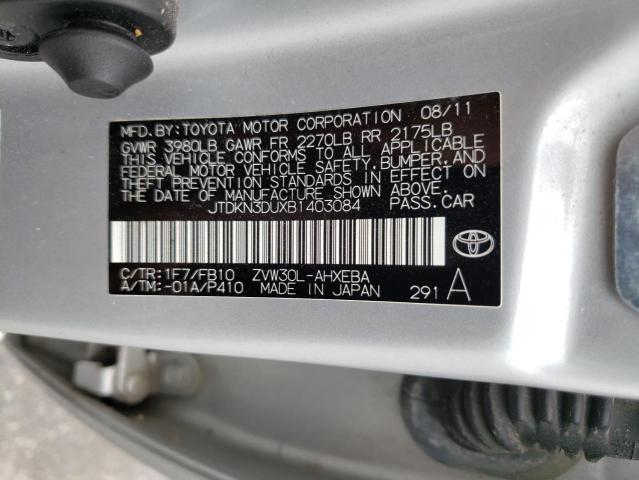 Photo 10 from auction – 2011 TOYOTA PRIUS with VIN JTDKN3DUXB1403084