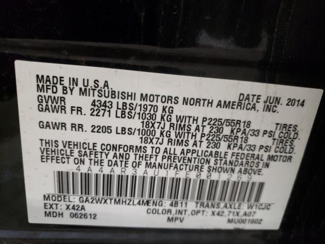 Photo 10 from auction – 2015 MITSUBISHI OUTLANDER with VIN 4A4AR3AU1FE001269