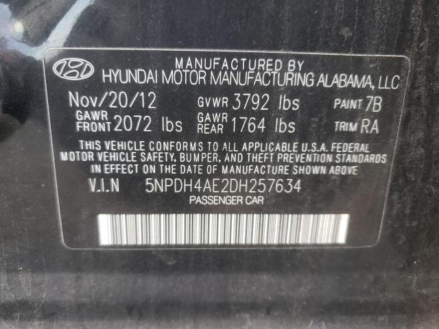 Photo 10 from auction – 2013 HYUNDAI ELANTRA GL with VIN 5NPDH4AE2DH257634