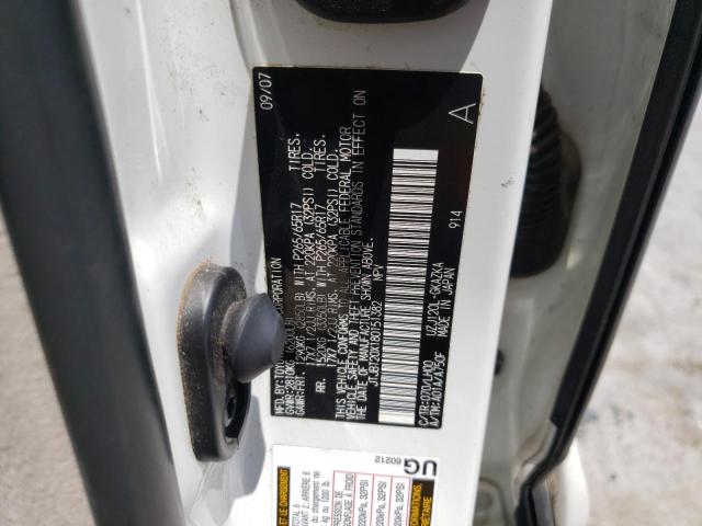 Photo 10 from auction – 2008 LEXUS GX 470 with VIN JTJBT20X180151382