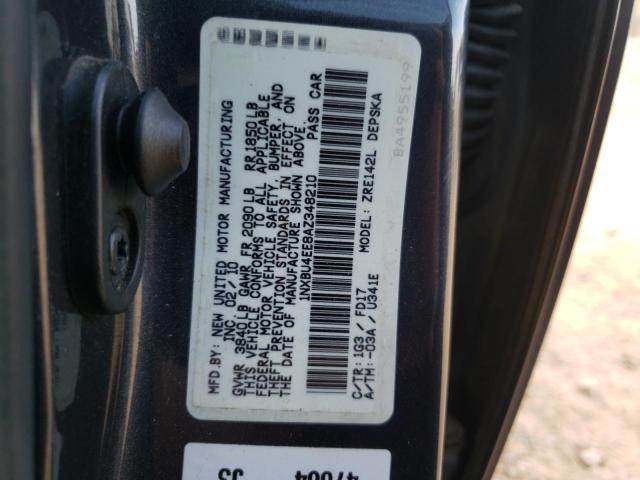 Photo 10 from auction – 2010 TOYOTA COROLLA BA with VIN 1NXBU4EE8AZ348210