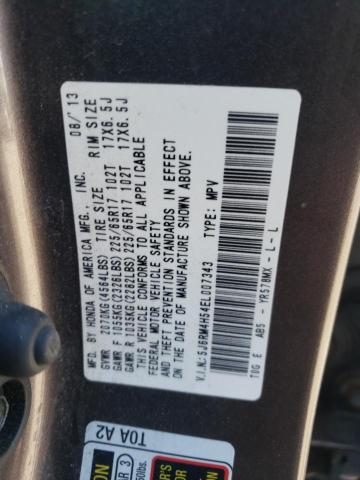 Photo 10 from auction – 2014 HONDA CR-V EX with VIN 5J6RM4H54EL007343
