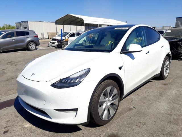 Photo 2 from auction – 2020 TESLA MODEL Y with VIN 5YJYGDEE4LF023958
