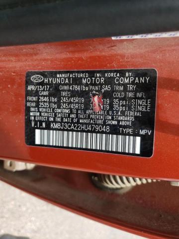 Photo 10 from auction – 2017 HYUNDAI TUCSON LIM with VIN KM8J3CA22HU479048