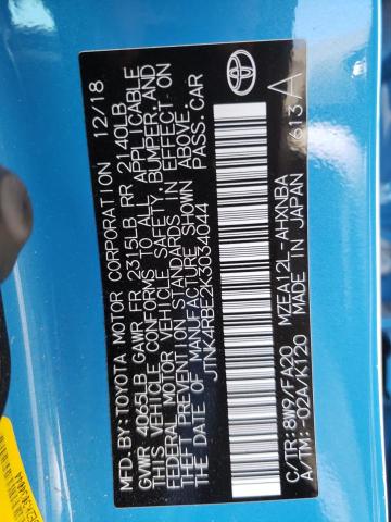 Photo 10 from auction – 2019 TOYOTA COROLLA SE with VIN JTNK4RBE2K3034044