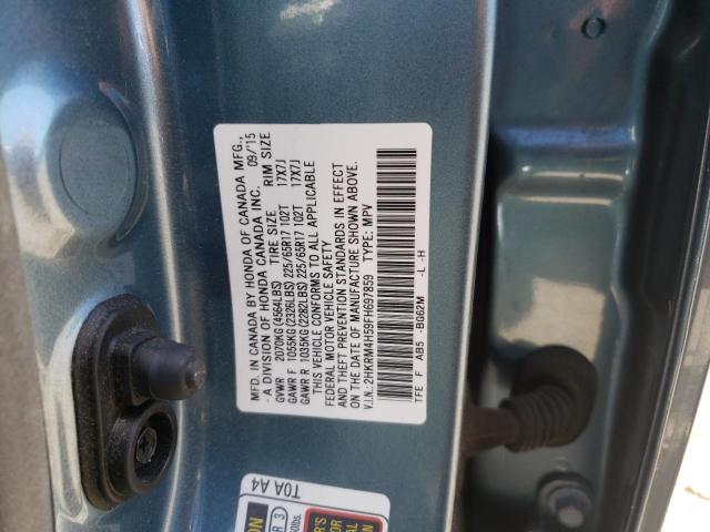 Photo 10 from auction – 2015 HONDA CR-V EX with VIN 2HKRM4H59FH697859