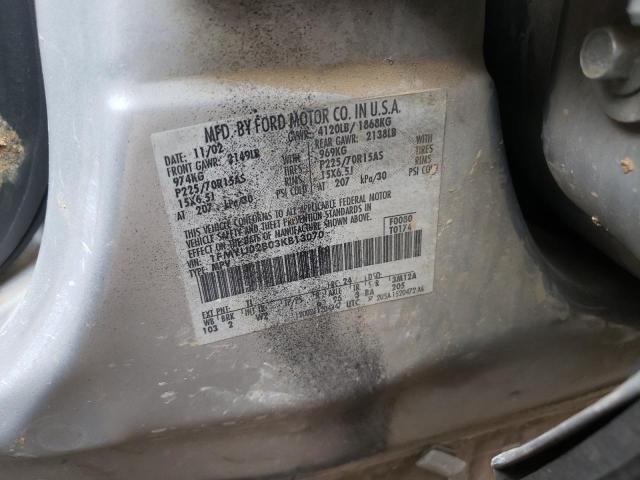 Photo 10 from auction – 2003 FORD ESCAPE with VIN 1FMYU02B03KB13070