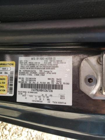 Photo 10 from auction – 2017 FORD MUSTANG with VIN 1FATP8UH8H5267236