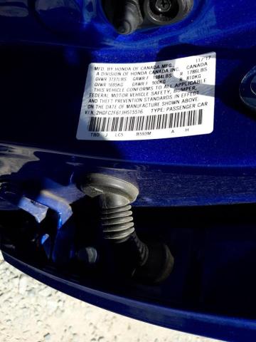 Photo 10 from auction – 2018 HONDA CIVIC LX with VIN 2HGFC2F61JH515516
