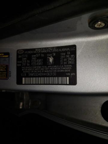 Photo 10 from auction – 2010 HYUNDAI SANTA FE G with VIN 5NMSGDABXAH363130