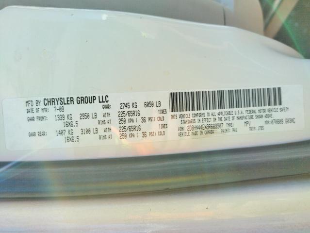 Photo 10 from auction – 2009 DODGE GRAND CARA with VIN 2D8HN44EX9R689907