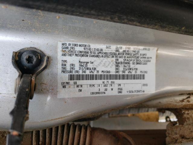 Photo 10 from auction – 2013 FORD FOCUS SE with VIN 1FADP3F20DL133259