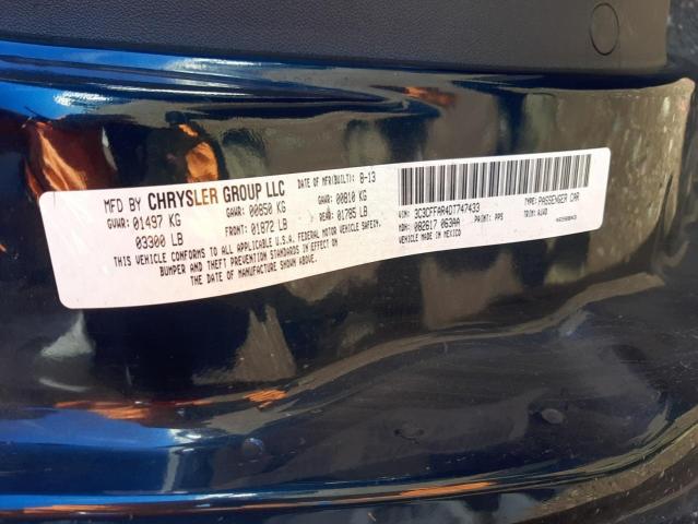 Photo 10 from auction – 2013 FIAT 500 POP with VIN 3C3CFFAR4DT747433