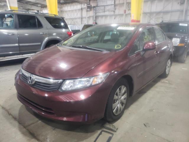Photo 2 from auction – 2012 HONDA CIVIC LX with VIN 2HGFB2F54CH612819