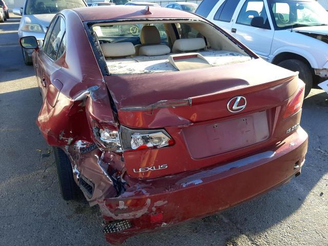 Photo 9 from auction – 2008 LEXUS IS 250 with VIN JTHBK262882067547