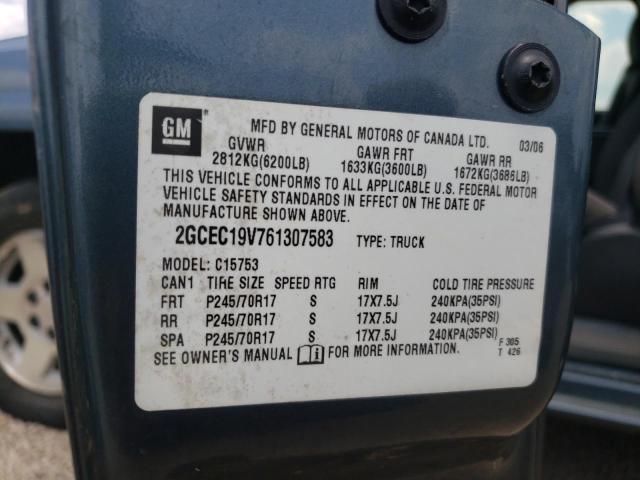 Photo 10 from auction – 2006 CHEVROLET SILVERADO with VIN 2GCEC19V761307583