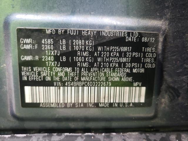 Снимка 10 от търг – 2013 SUBARU OUTBACK 2. с VIN 4S4BRBPC6D3222679