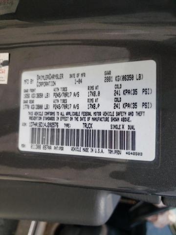 Photo 10 from auction – 2004 DODGE RAM 1500 S with VIN 1D7HA16D14J202576