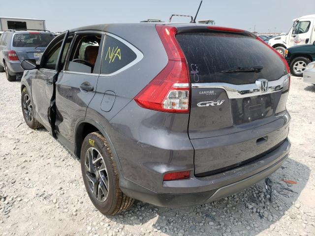 Photo 3 from auction – 2016 HONDA CR-V SE with VIN 5J6RM3H46GL025895